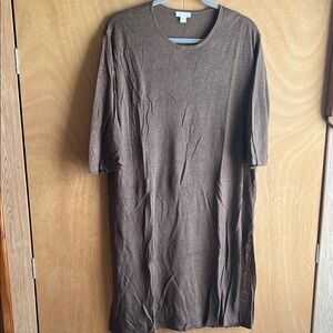 Women’s Brown Crewneck Dress